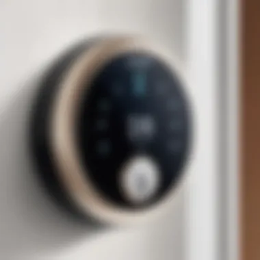 Close-up view of the security features of the August Smart Lock Deadbolt