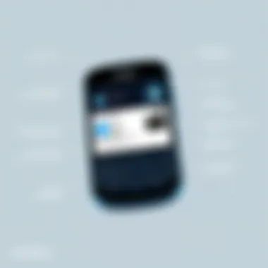 Blackberry Phone Features Overview Close-up view of a Blackberry phone displaying its features