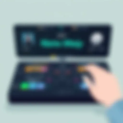 User interface of djay Pro showcasing advanced features