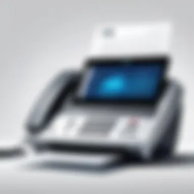 Illustration of fax over IP technology