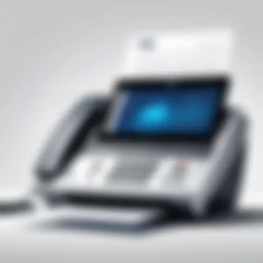 Illustration of fax over IP technology