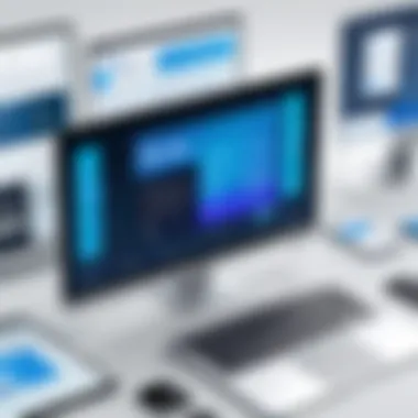 Illustration showcasing various types of online ads that can be blocked.