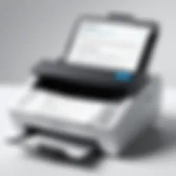 User interfacing with a scan to fax application