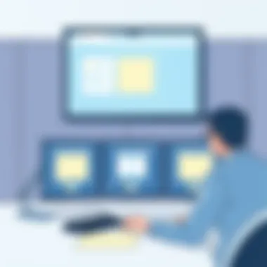 Practical Applications of Galaxy Screen Mirroring Illustration of practical applications of screen mirroring in a professional setting
