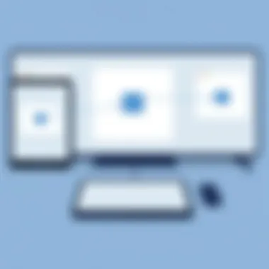 Demonstrating screen mirroring setup between devices