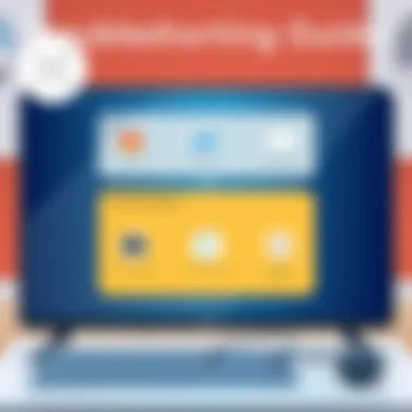 Troubleshooting Guide for Screen Mirroring Visual representation of troubleshooting steps for screen mirroring
