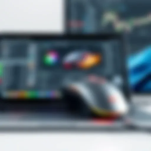 Gaming mouse on a MacBook