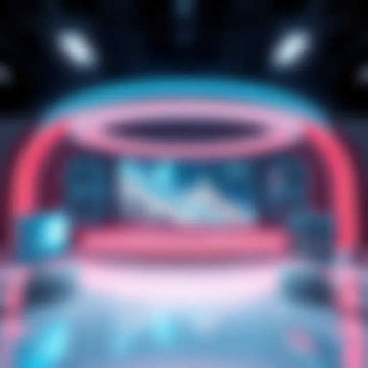 Futuristic visualization of LED technology trends and innovations