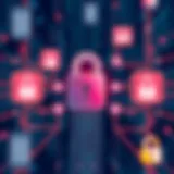 Conceptual representation of digital encryption