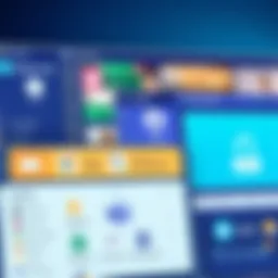 Overview of Microsoft Teams interface showcasing collaboration tools