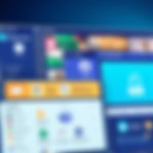 Overview of Microsoft Teams interface showcasing collaboration tools