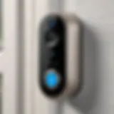 High-tech network doorbell camera with smart features