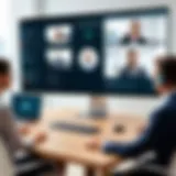 Conceptual representation of secure video conferencing