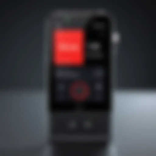 User interface of an online voice recorder showcasing features.