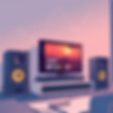 Immersive audio experience with powered speakers