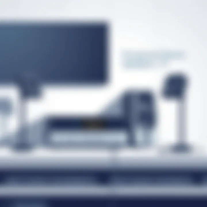 Modern powered stereo speaker setup