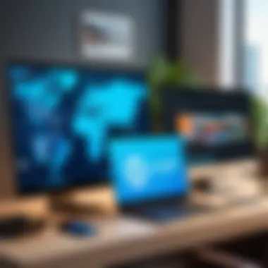 Accessing Global Content via PureVPN Visual depiction of global content access through PureVPN