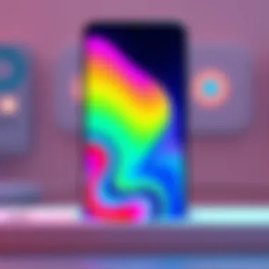 User interface of Samsung Galaxy 5G with vibrant display