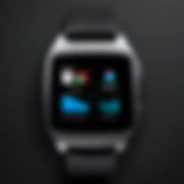 Close-up of health monitoring features on the Samsung Smart Watch