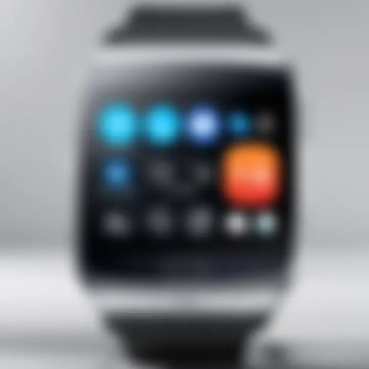 Samsung Smart Watch displaying integration with mobile devices