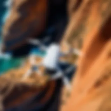 Anafi USA drone capturing aerial footage of a landscape