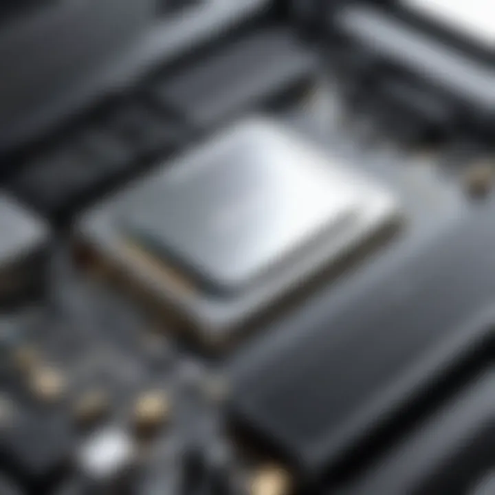 Close-up of high-performance specifications of an all-in-one PC