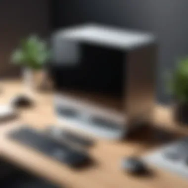 Compact Desktop for Graphic Design Compact desktop setup ideal for graphic design
