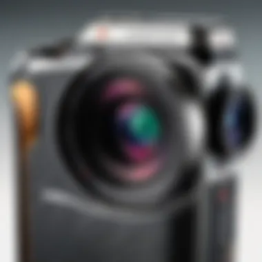 Close-up of the Hasselblad phone's advanced camera features