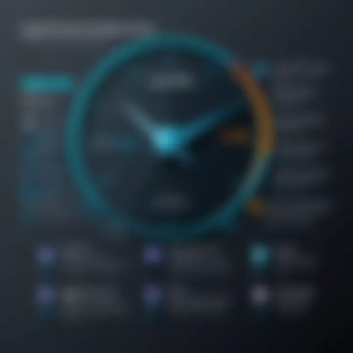 Graphic comparing HMA VPN speed with competitors