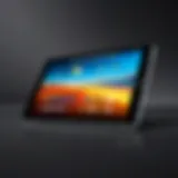 Sleek design of the Amazon tablet