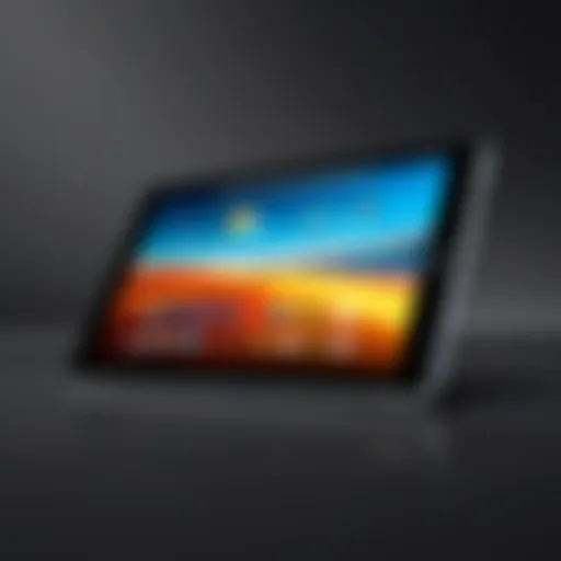 Sleek design of the Amazon tablet