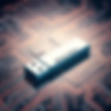 High-capacity memory stick showcasing modern design