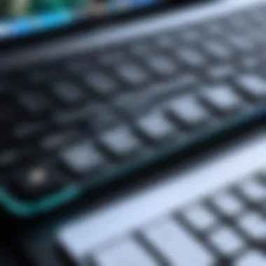 Close-up of a MacBook keyboard with a to-do list app open