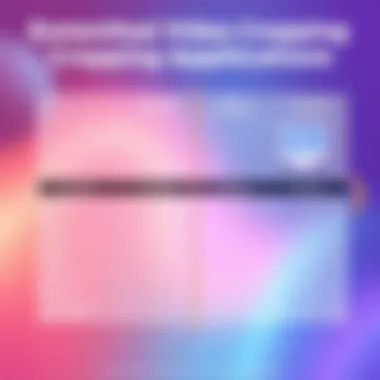 Comparison chart of popular video cropping applications