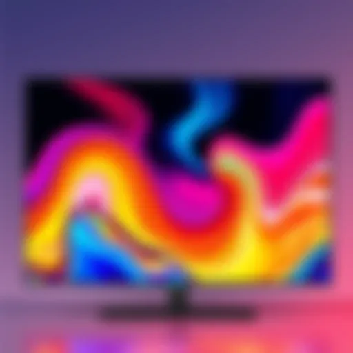 Visio V Series 65 Inch TV showcasing vibrant colors and resolution