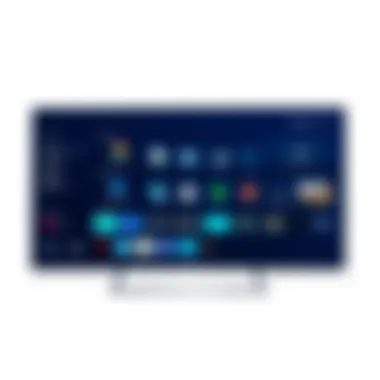 User interface of the Visio V Series 65 Inch TV displayed on screen