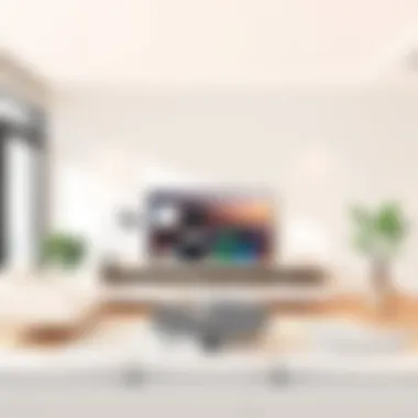 Visio V Series 65 Inch TV in a modern living room setup