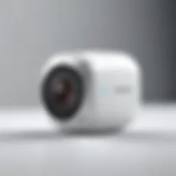 WiFi camera showcasing sleek design and recording capabilities