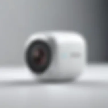 WiFi camera showcasing sleek design and recording capabilities