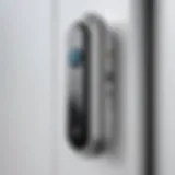 WiFi door bolt system showcasing modern design