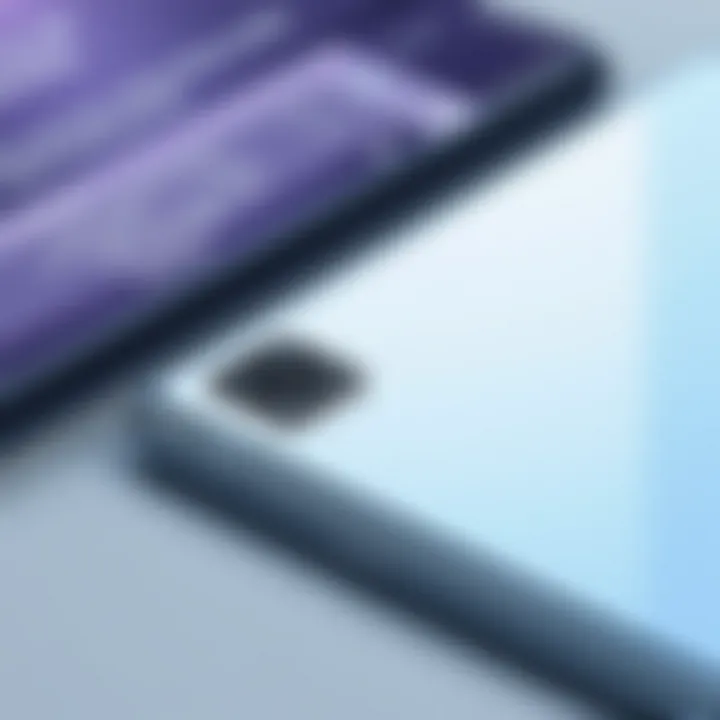 Sleek Design of Galaxy Note 20 Close-up of the Galaxy Note 20 showcasing its sleek design and premium materials