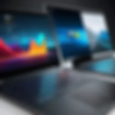 Comparative Performance Benchmarks An image representing performance benchmarks of various laptops