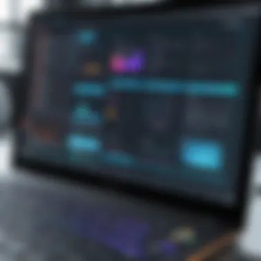 Advanced Editing Software User Interface User interface of advanced editing software showcasing robust features
