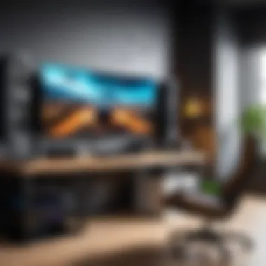 Gaming Setup Enhanced by WiFi Connectivity Gaming setup with optimal connectivity