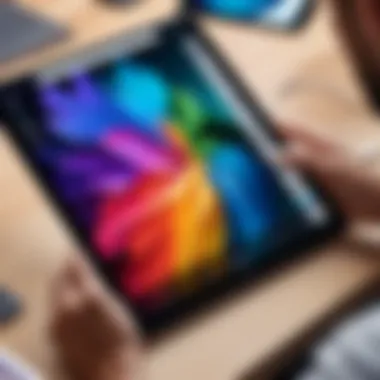 Stunning Display Quality of iPad for Editing Stunning display quality of an iPad