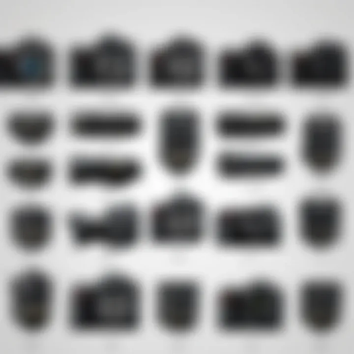 Comparison chart of various Nikon DSLR models