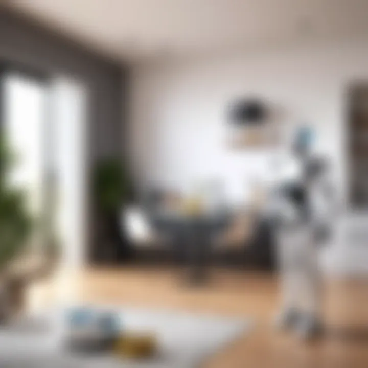 Domestic robot assisting in household chores