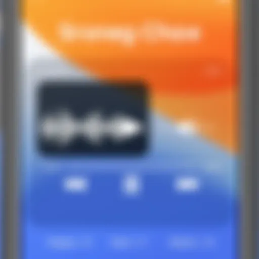 User interface showcasing sound clip integration on iPhone