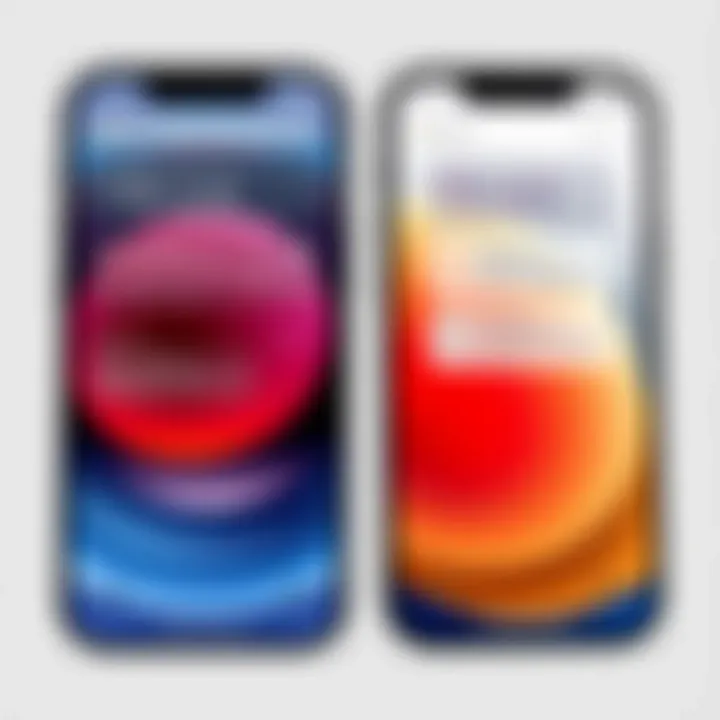 Side-by-side comparison of iPhone 12 Mini and iPhone 12