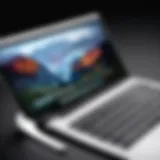 Detailed view of MacBook Pro 13-inch models